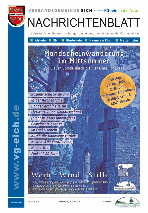 Nachrichtenblatt der VG Eich Titelblatt 25/2024