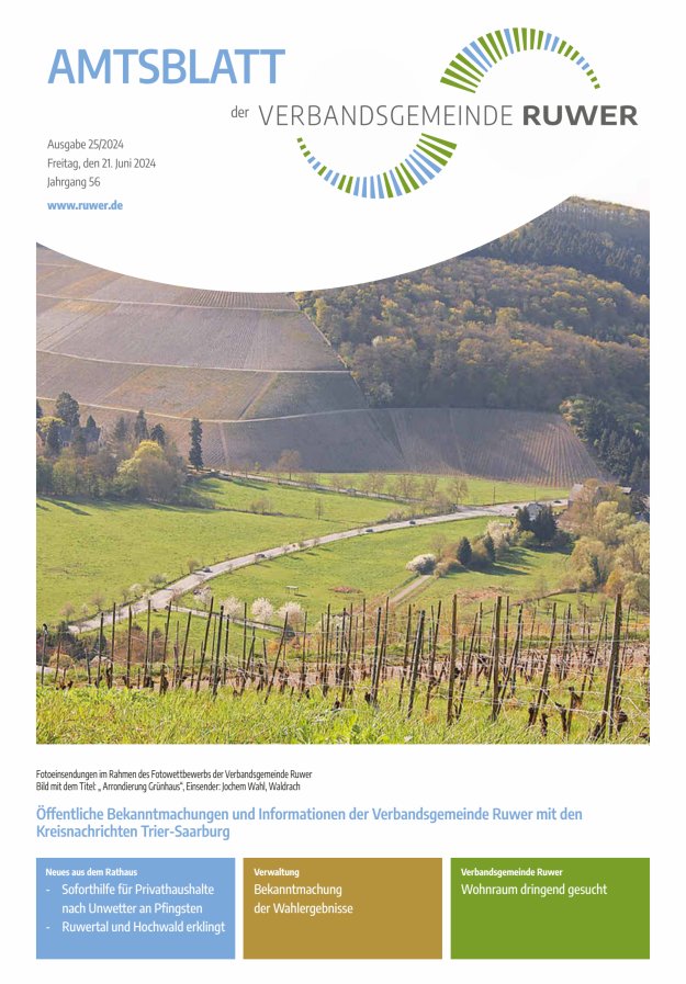 Amtsblatt VG Ruwer Titelblatt 25/2024