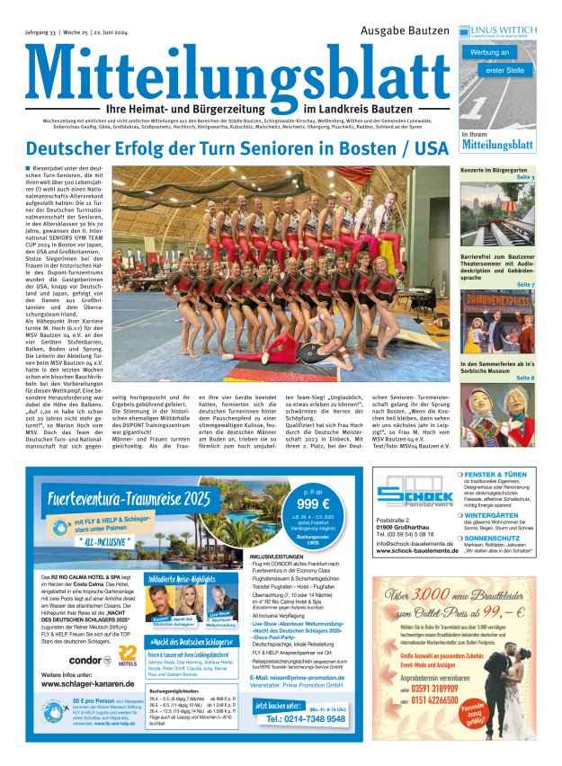 Mitteilungsblatt LK Bautzen Ausgabe Bautzen Titelblatt 24/2024