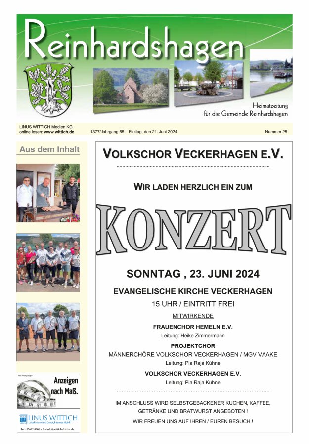Unser Blättchen Titelblatt 25/2024