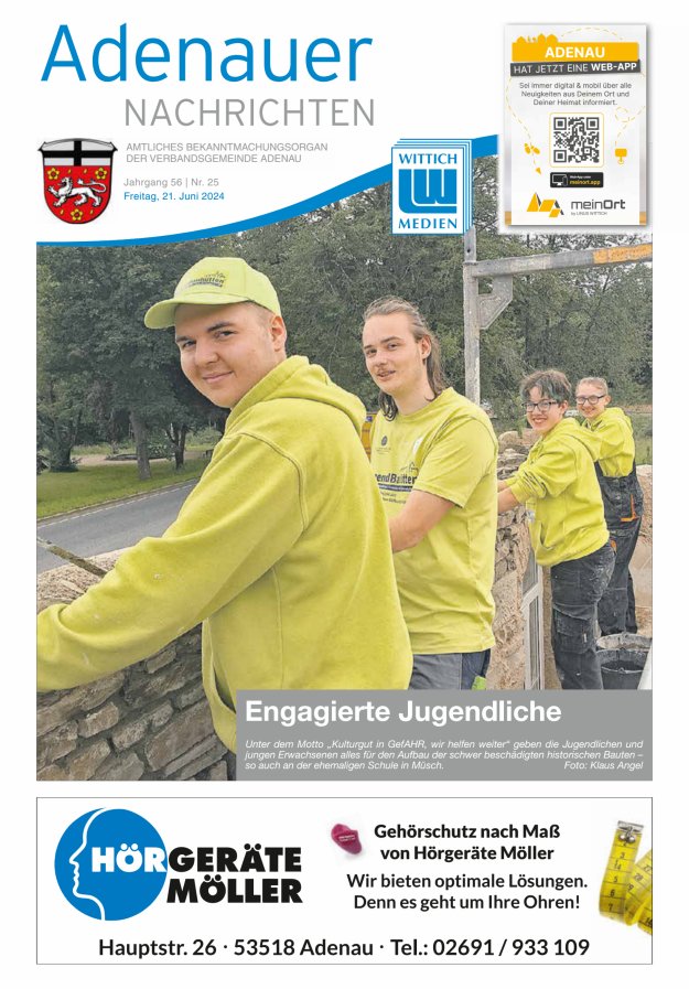 Adenauer Nachrichten Titelblatt 25/2024