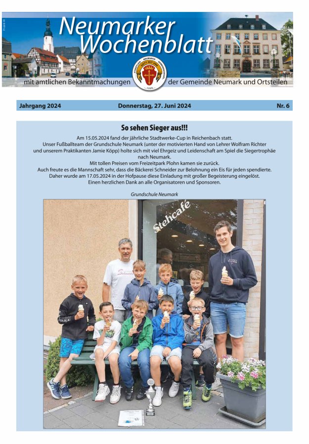 Neumarker Wochenblatt Titelblatt 06/2024