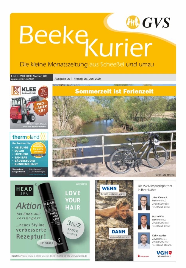 Beeke Kurier Titelblatt 06/2024