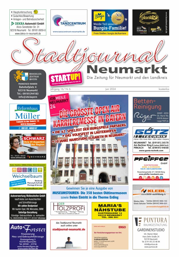Stadtjournal Neumarkt Titelblatt 06/2024