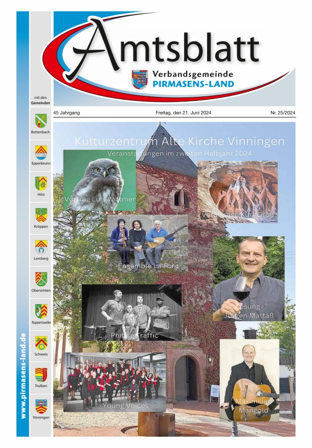 Amtsblatt VG Pirmasens-Land Titelblatt 25/2024