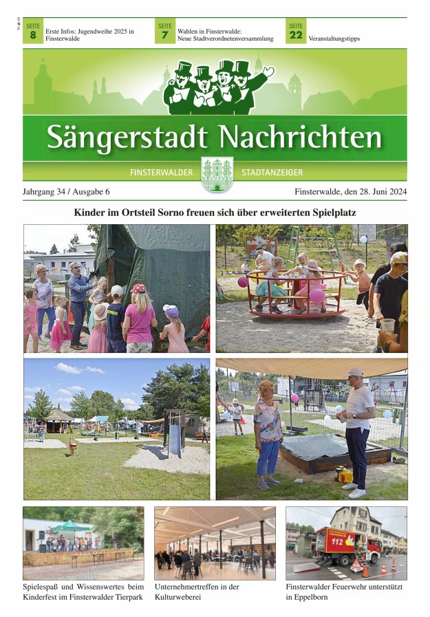 Sängerstadt Nachrichten  Titelblatt 06/2024