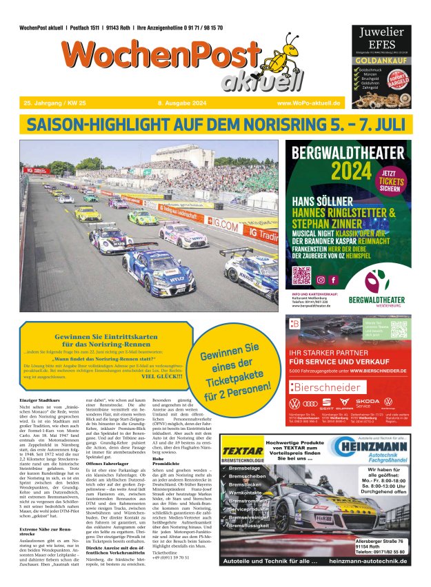 Wochenpost aktuell Titelblatt 08/2024