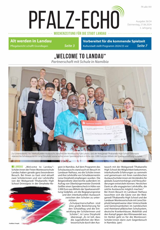 Pfalz-Echo Titelblatt 26/2024