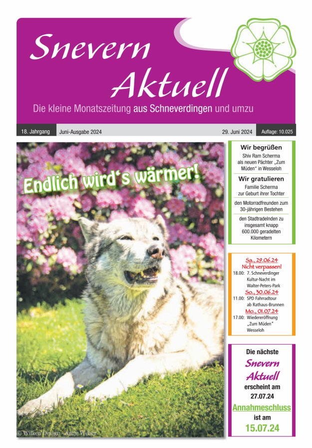 Snevern Aktuell Titelblatt 06/2024
