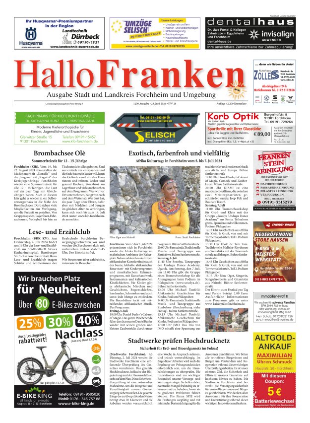 Hallo Franken Titelblatt 1200/2024
