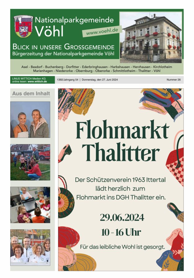 Blick in unsere Grossgemeinde Titelblatt 26/2024