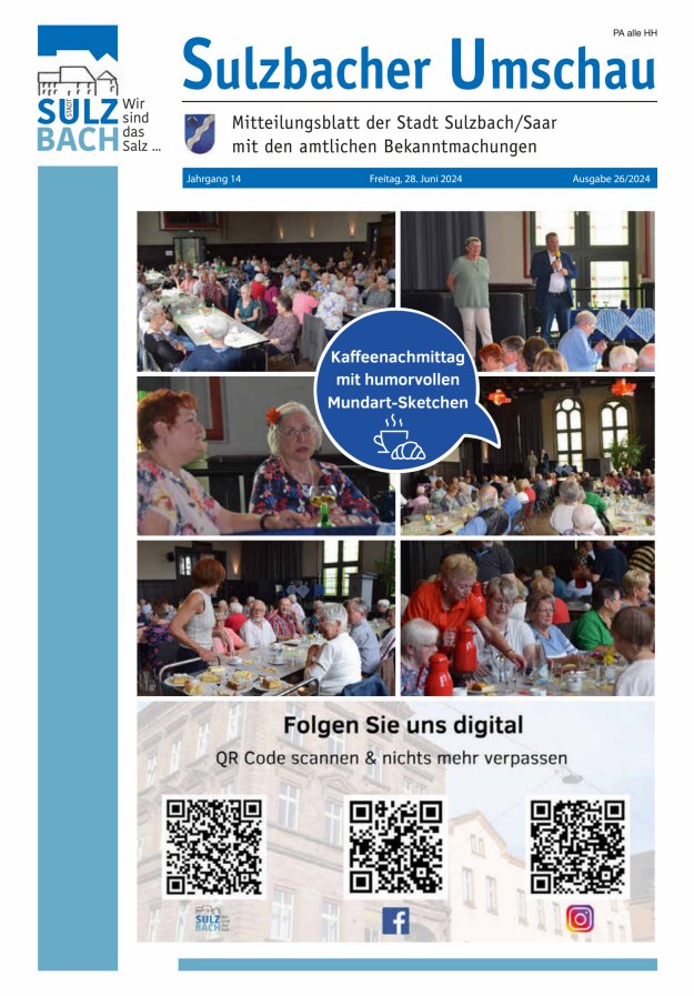 Sulzbacher Umschau Titelblatt 26/2024