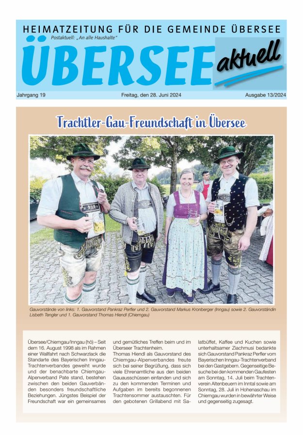 Übersee Aktuell Titelblatt 13/2024