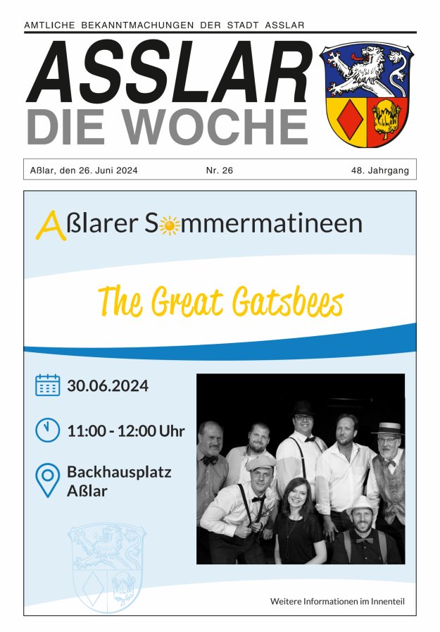 Asslar - Die Woche Titelblatt 26/2024