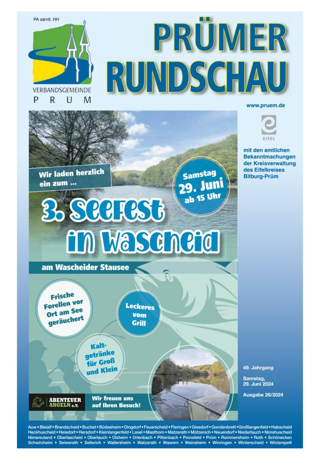 Prümer Rundschau Titelblatt 26/2024