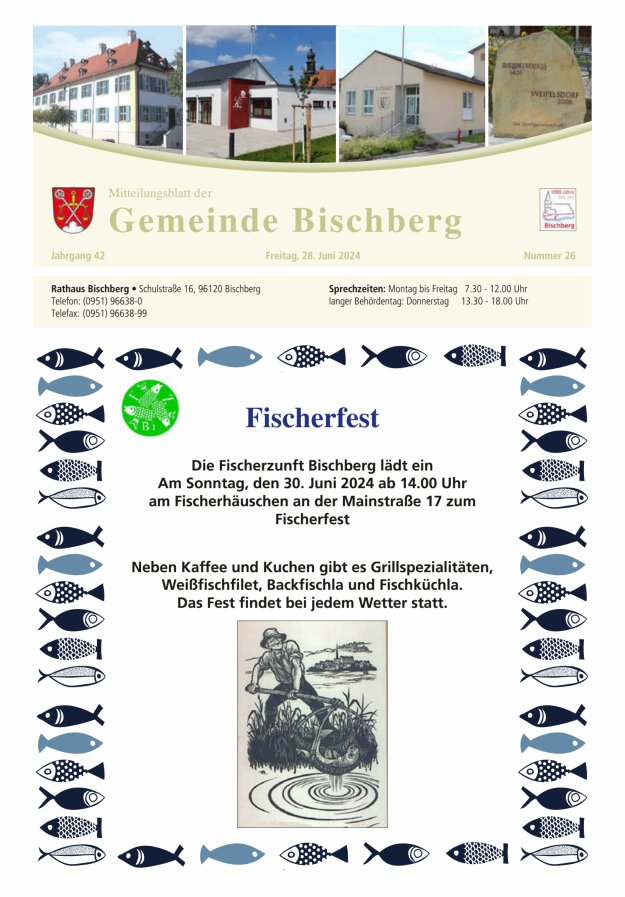 Mitteilungsblatt der Gemeinde Bischberg Titelblatt 26/2024