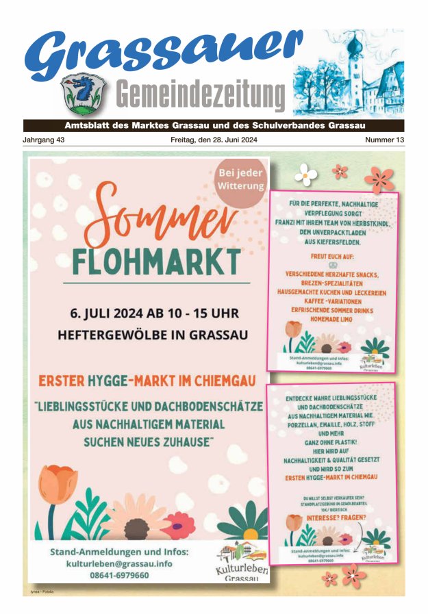 Grassauer Gemeindezeitung Titelblatt 13/2024