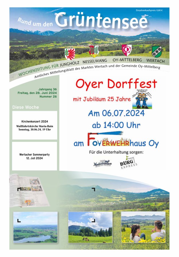 Rund um den Grüntensee Titelblatt 26/2024