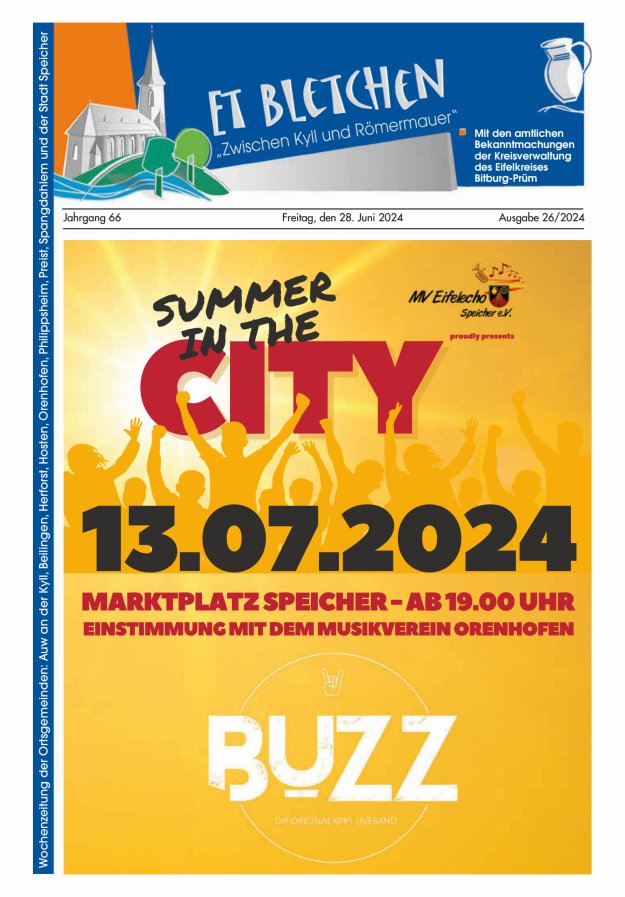 Et Bletchen VG Speicher Titelblatt 26/2024