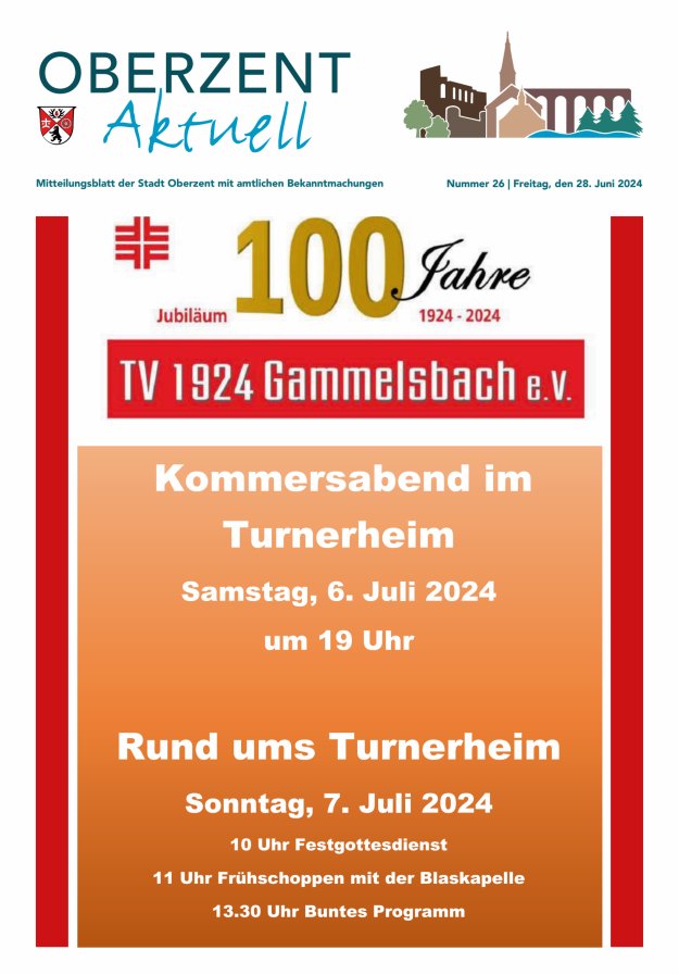 Oberzent aktuell Titelblatt 26/2024