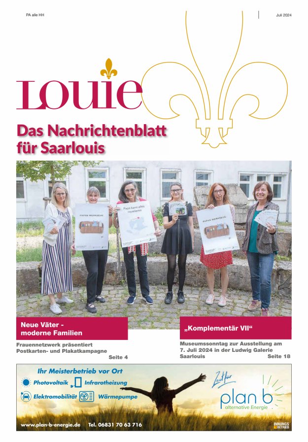 Louie - Nachrichtenblatt für Saarlouis Titelblatt 08/2024