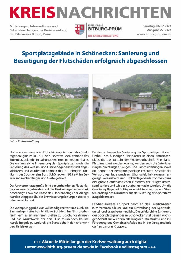 Kreis Bitburg-Prüm Titelblatt 27/2024