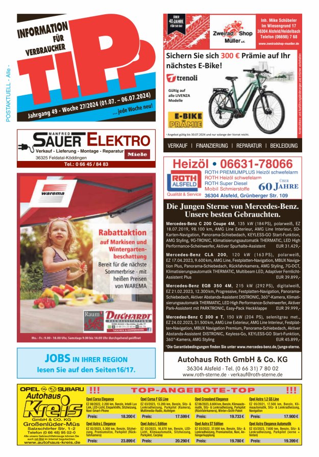 Tipp Vogelsberg Titelblatt 27/2024