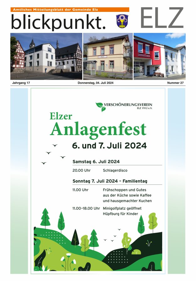 Blickpunkt Elz Titelblatt 27/2024