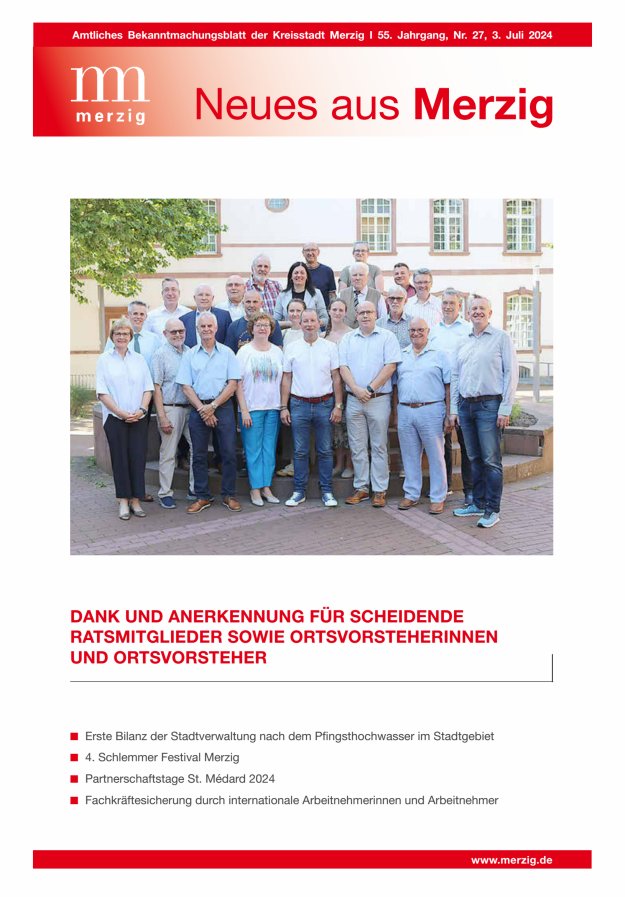 Neues aus Merzig Titelblatt 27/2024