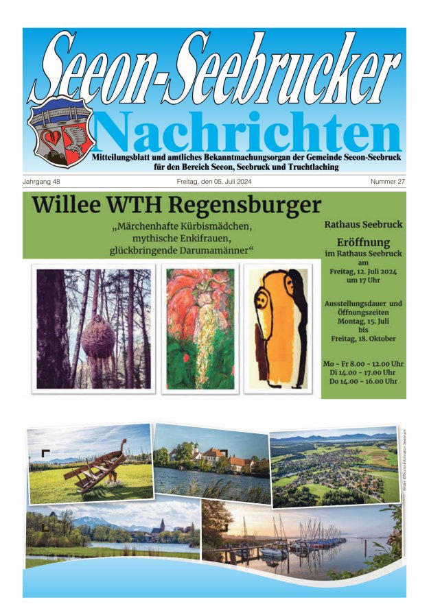 Seeon-Seebrucker Nachrichten Titelblatt 27/2024