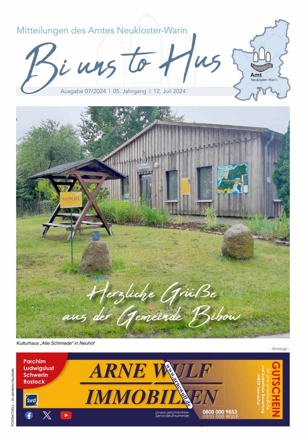 Bi uns to Hus Titelblatt 07/2024