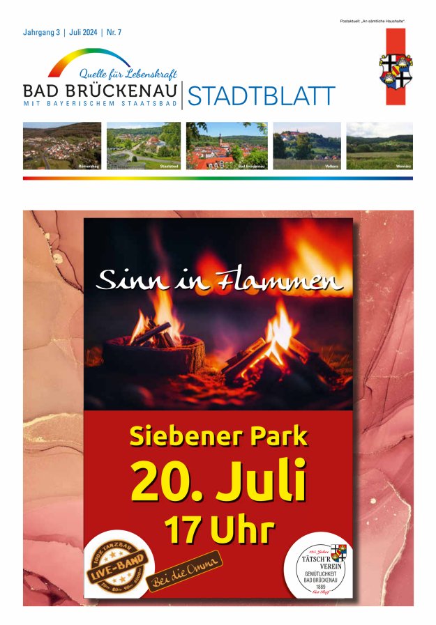 Stadtblatt Bad Brückenau Titelblatt 07/2024
