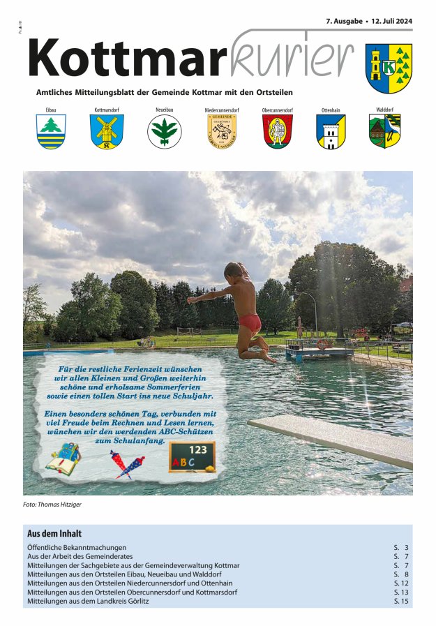 Kottmarkurier Titelblatt 08/2024