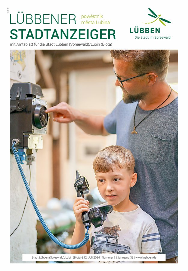 Lübbener Stadtanzeiger mit Amtsblatt für die Stadt Lübben (Spreewald) Titelblatt 09/2024