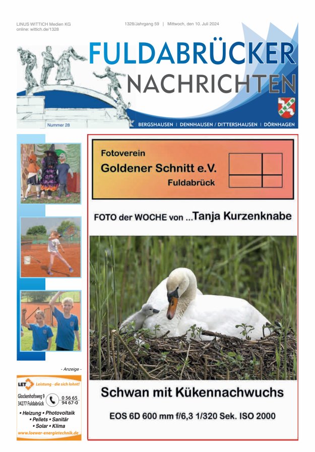 Fuldabrücker Nachrichten Titelblatt 28/2024