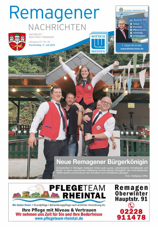 Remagener Nachrichten Titelblatt 28/2024