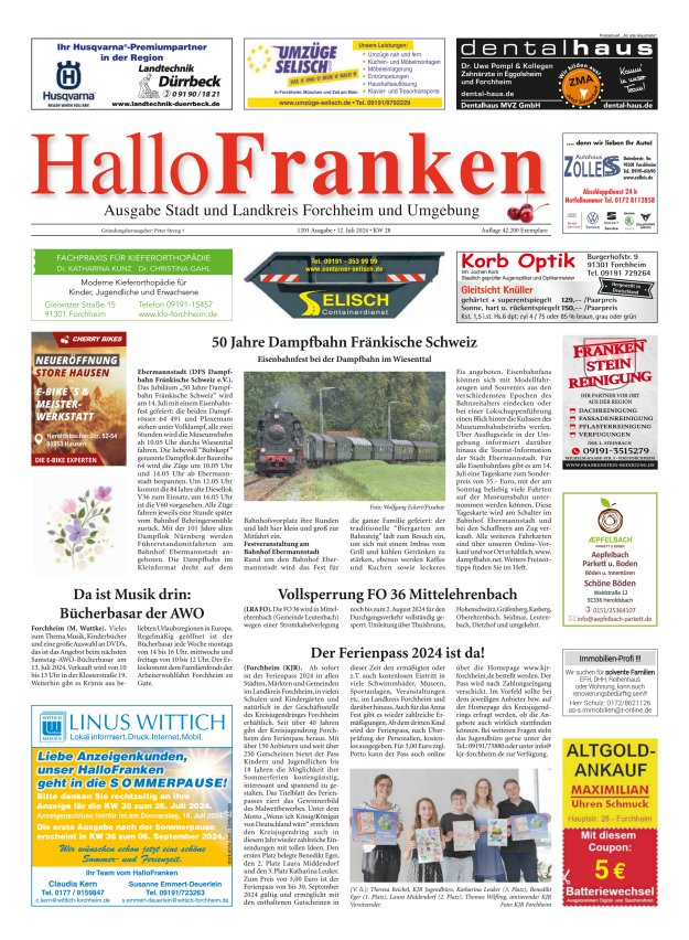 Hallo Franken Titelblatt 1201/2024