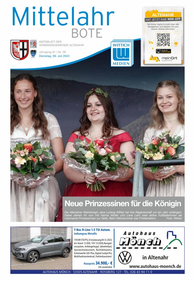 Mittelahr Bote Titelblatt 28/2024