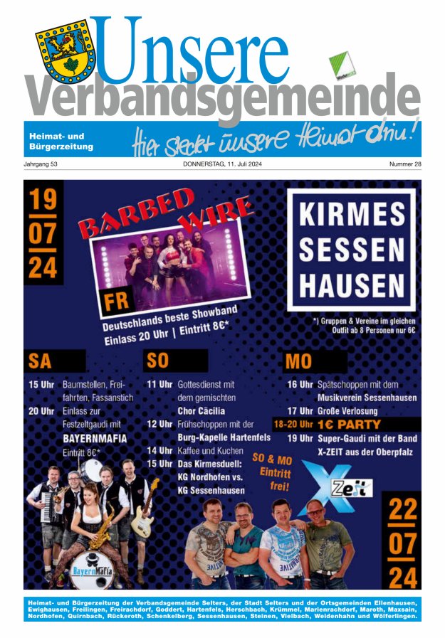 Unsere Verbandsgemeinde Selters Ww Titelblatt 28/2024