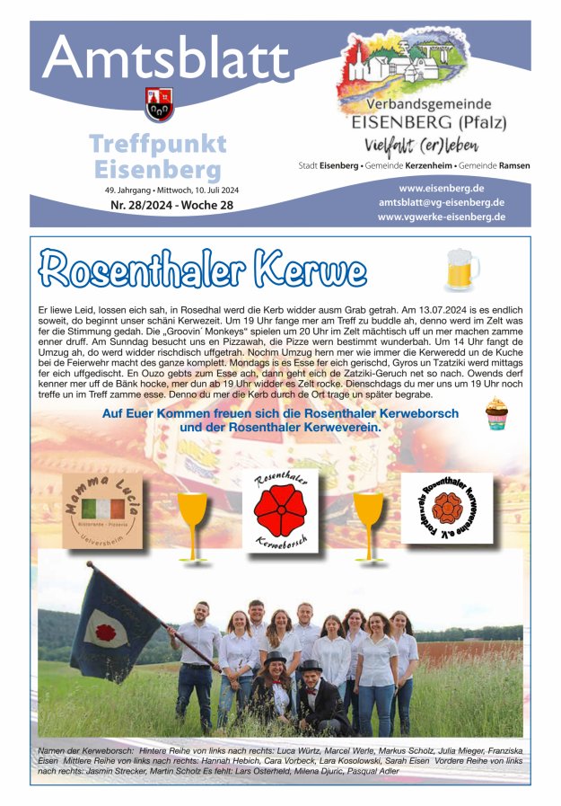 Treffpunkt Eisenberg Titelblatt 28/2024