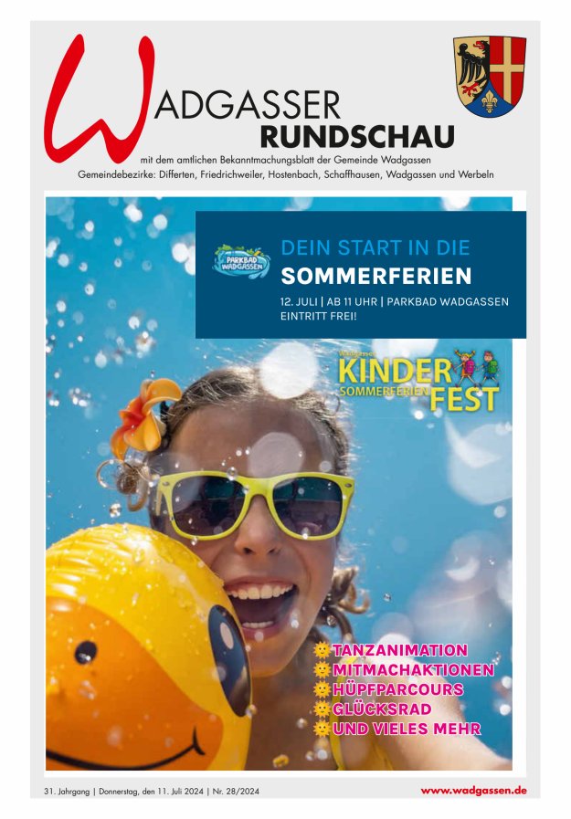 Wadgasser Rundschau Titelblatt 28/2024