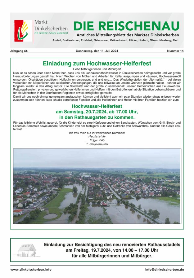 Die Reischenau Titelblatt 14/2024