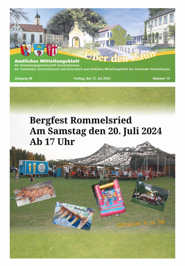 Über den Zaun Titelblatt 14/2024