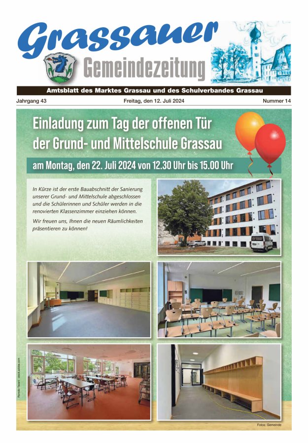 Grassauer Gemeindezeitung Titelblatt 14/2024