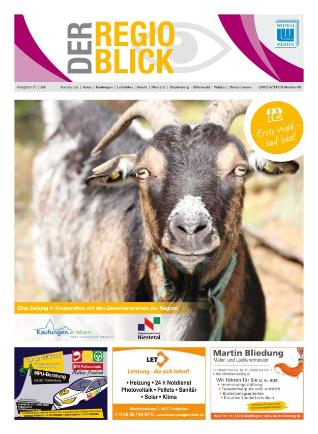 Regioblick Titelblatt 07/2024