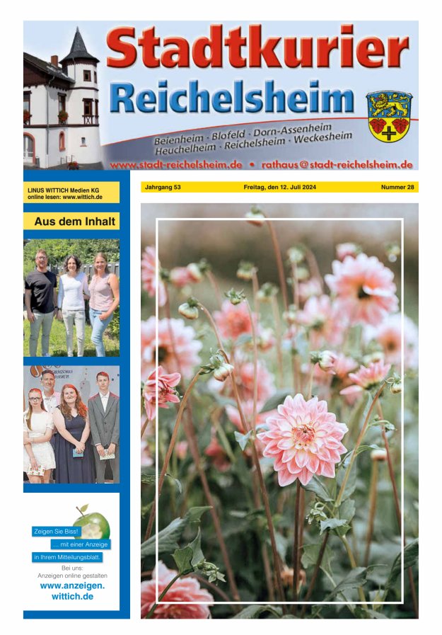 Stadtkurier Reichelsheim Titelblatt 28/2024