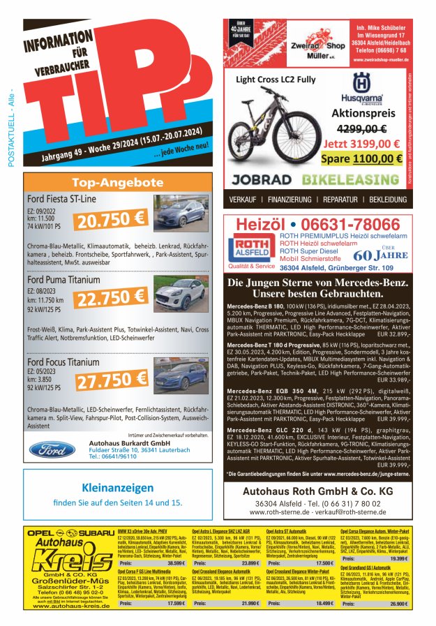 Tipp Vogelsberg Titelblatt 29/2024
