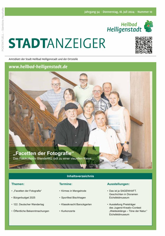 Heiligenstadt Anzeiger Titelblatt 10/2024
