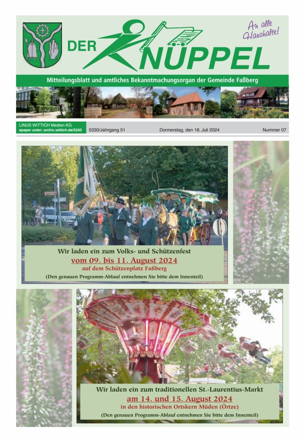 Der Knüppel Titelblatt 07/2024