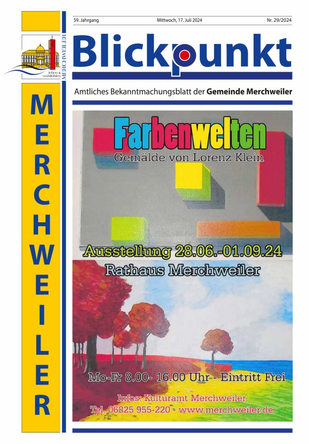 Blickpunkt Merchweiler Titelblatt 29/2024